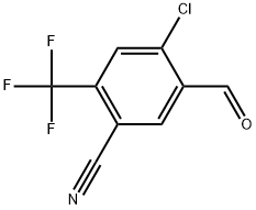 4-Chloro-5-formyl-2-(trifluoromethyl)benzonitrile Structure