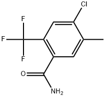 4-Chloro-5-methyl-2-(trifluoromethyl)benzamide Structure