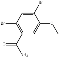 2,4-Dibromo-5-ethoxybenzamide Structure