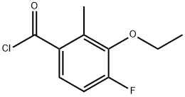 3-Ethoxy-4-fluoro-2-methylbenzoyl chloride Structure