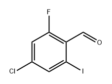 4-Chloro-2-fluoro-6-iodobenzaldehyde Structure