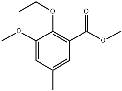 methyl 2-ethoxy-3-methoxy-5-methylbenzoate Structure