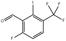 6-fluoro-2-iodo-3-(trifluoromethyl)benzaldehyde Structure