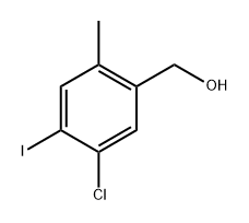 (5-Chloro-4-iodo-2-methylphenyl)methanol Structure