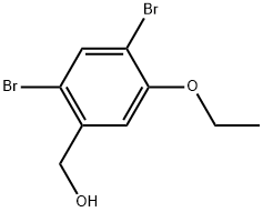 2,4-Dibromo-5-ethoxybenzenemethanol Structure