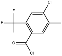 4-Chloro-5-methyl-2-(trifluoromethyl)benzoyl chloride Structure