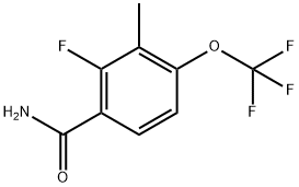 2-Fluoro-3-methyl-4-(trifluoromethoxy)benzamide Structure