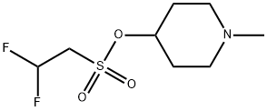 1-Methyl-4-piperidinyl 2,2-difluoroethanesulfonate Structure