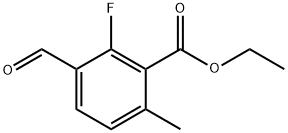 ethyl 2-fluoro-3-formyl-6-methylbenzoate Structure