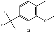 2-Chloro-3-methoxy-4-methyl-1-(trifluoromethyl)benzene Structure