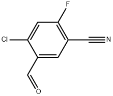 4-chloro-2-fluoro-5-formylbenzonitrile Structure