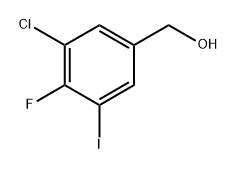 (3-Chloro-4-fluoro-5-iodophenyl)methanol Structure