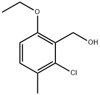 (2-chloro-6-ethoxy-3-methylphenyl)methanol Structure