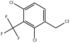 1,3-Dichloro-4-(chloromethyl)-2-(trifluoromethyl)benzene Structure