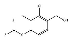 (2-chloro-4-(difluoromethoxy)-3-methylphenyl)methanol Structure