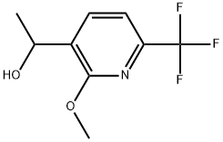 2-Methoxy-α-methyl-6-(trifluoromethyl)-3-pyridinemethanol Structure