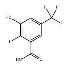 2-Fluoro-3-hydroxy-5-(trifluoromethyl)benzoic acid Structure