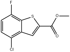 methyl 4-chloro-7-fluorobenzo[b]thiophene-2-carboxylate Structure