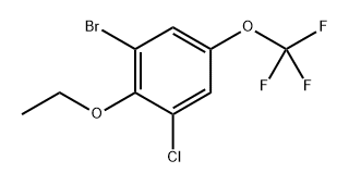 1-bromo-3-chloro-2-ethoxy-5-(trifluoromethoxy)benzene Structure