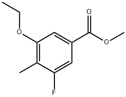 Methyl 3-ethoxy-5-fluoro-4-methylbenzoate Structure