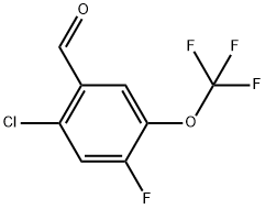 2-Chloro-4-fluoro-5-(trifluoromethoxy)benzaldehyde Structure