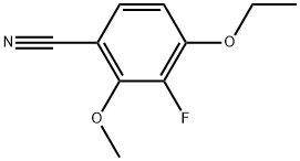 4-Ethoxy-3-fluoro-2-methoxybenzonitrile Structure