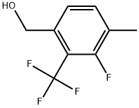 3-Fluoro-4-methyl-2-(trifluoromethyl)benzenemethanol 구조식 이미지