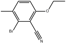 2-Bromo-6-ethoxy-3-methylbenzonitrile Structure