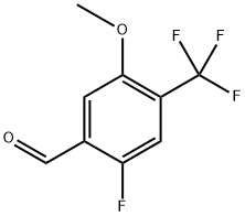 2-fluoro-5-methoxy-4-(trifluoromethyl)benzaldehyde Structure