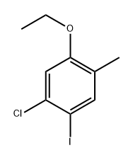 1-Chloro-5-ethoxy-2-iodo-4-methylbenzene 구조식 이미지