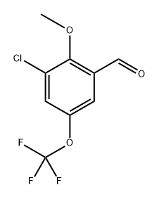 3-chloro-2-methoxy-5-(trifluoromethoxy)benzaldehyde Structure