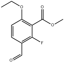 Methyl 6-ethoxy-2-fluoro-3-formylbenzoate Structure