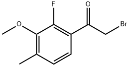 2-Bromo-1-(2-fluoro-3-methoxy-4-methylphenyl)ethanone Structure