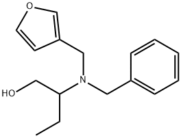 1-Butanol, 2-[(3-furanylmethyl)(phenylmethyl)amino]- Structure