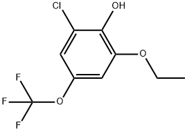 2-Chloro-6-ethoxy-4-(trifluoromethoxy)phenol Structure