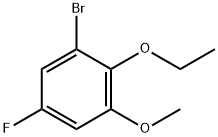 1-Bromo-2-ethoxy-5-fluoro-3-methoxybenzene Structure