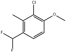 2-Chloro-4-(difluoromethyl)-1-methoxy-3-methylbenzene Structure