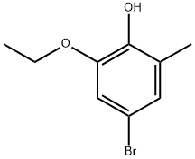 4-bromo-2-ethoxy-6-methylphenol Structure