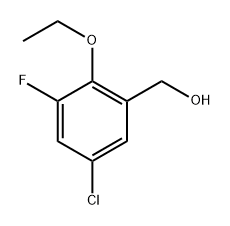 (5-Chloro-2-ethoxy-3-fluorophenyl)methanol 구조식 이미지