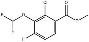 Methyl 2-chloro-3-(difluoromethoxy)-4-fluorobenzoate Structure