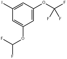 1-(difluoromethoxy)-3-iodo-5-(trifluoromethoxy)benzene Structure