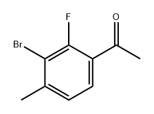 1-(3-bromo-2-fluoro-4-methylphenyl)ethanone Structure