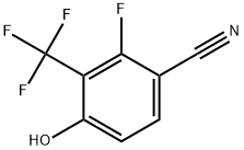 2-Fluoro-4-hydroxy-3-(trifluoromethyl)benzonitrile Structure