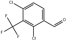 2,4-Dichloro-3-(trifluoromethyl)benzaldehyde Structure