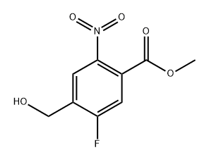 Methyl 5-fluoro-4-(hydroxymethyl)-2-nitrobenzoate Structure