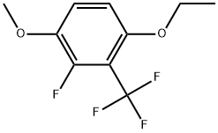 1-Ethoxy-3-fluoro-4-methoxy-2-(trifluoromethyl)benzene Structure