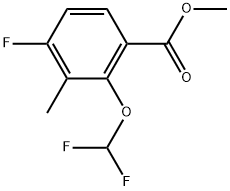 Methyl 2-(difluoromethoxy)-4-fluoro-3-methylbenzoate Structure