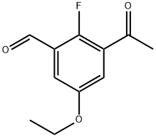 3-Acetyl-5-ethoxy-2-fluorobenzaldehyde Structure