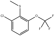 (2-chloro-6-(trifluoromethoxy)phenyl)(methyl)sulfane Structure