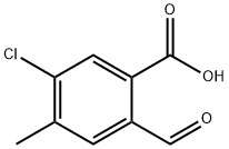 5-Chloro-2-formyl-4-methylbenzoic acid Structure